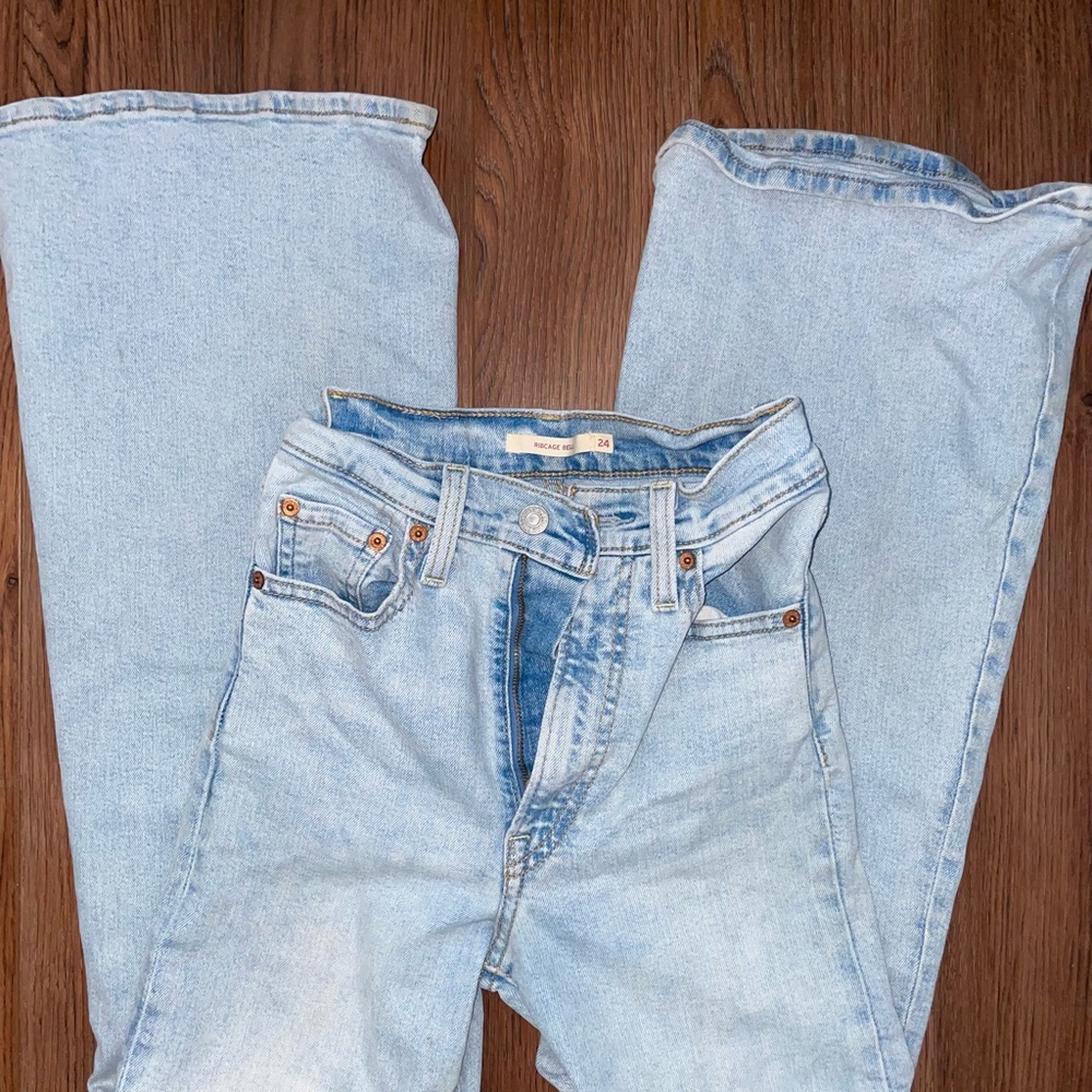 Levi's Light Blue Flare & Wide Leg Jeans